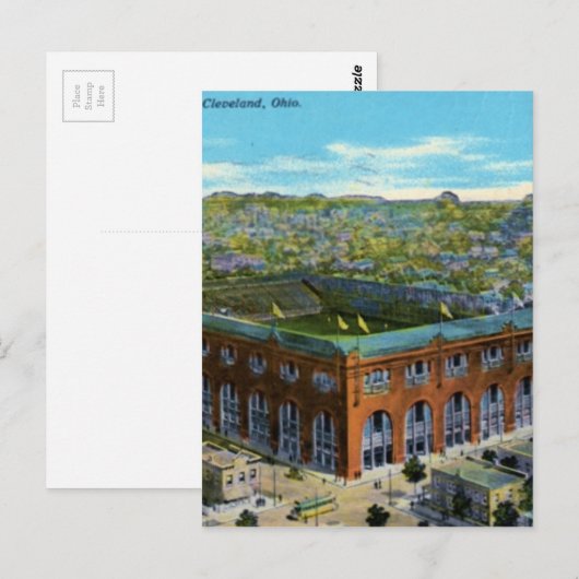 League Park Baseball Stadium Briefkaart (Voorkant / Achterkant)