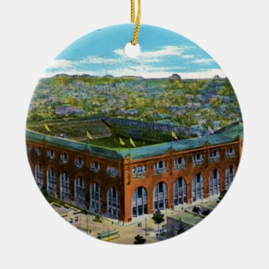 League Park Baseball Stadium Keramisch Ornament (Voorkant)