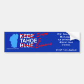 League to Screw Tahoe's Economy Bumpersticker (Voorkant)