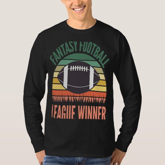 League Winner FFL Fantasy Football T-shirt (Voorkant)