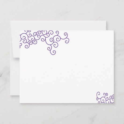 Leah Custom Bat Mitzvah RSVP Kaartje (Voorkant)