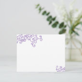 Leah Custom Bat Mitzvah RSVP Kaartje (Staand voorkant)