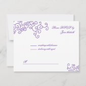 Leah Custom Bat Mitzvah RSVP Kaartje (Achterkant)