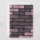 Leah Graffiti Name Brick Wall Birthday Partij Kaart (Achterkant)