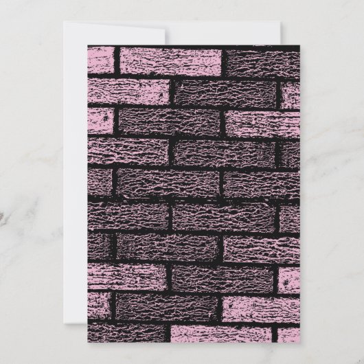 Leah Graffiti Name Brick Wall Birthday Partij Kaart (Achterkant)