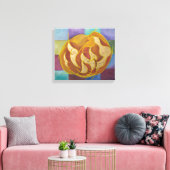 Leah - Hebrew Letters Kabbalah Canvas Afdruk (Insitu (Woonkamer))