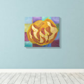 Leah - Hebrew Letters Kabbalah Canvas Afdruk (Insitu (Houten vloer))