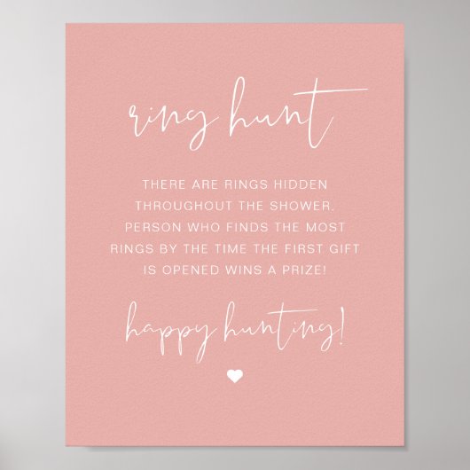 LEAH Kleurrijke Pastel Ring Hunt Bruiloft Feestspe Poster (Voorkant)