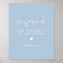 LEAH Levendige Pastel Gereserveerd voor Familie va Poster