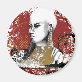 Leah Maasai Woman Magneet