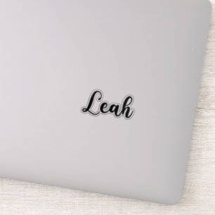Leah Name - handgeschreven kalligrafie Sticker