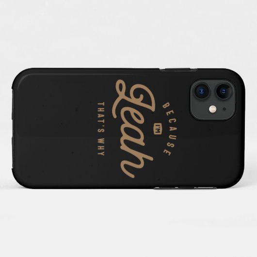 Leah Name Personalized Birthday Name Leah Case-Mate iPhone Case (Achterkant (horizontaal))