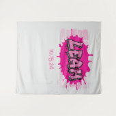 Leah Neem je Graffiti Naam Achtergrond Foto-Gelege Wandkleed (Voorkant (horizontaal))