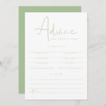 LEAH Pastel Green Baby Advice and Predictions Kaar