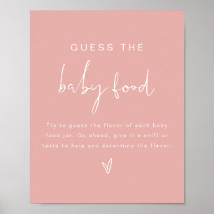 LEAH Pastel raad het Baby Baby shower Poster