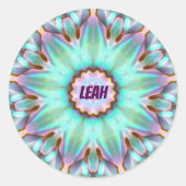 LEAH ~ Personalized Paua Shell Sticker ~ (Voorkant)