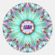 LEAH ~ Personalized Paua Shell Sticker ~