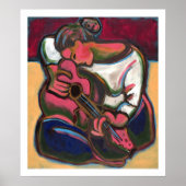 Leah Plays Guitar Poster (Voorkant)