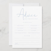 LEAH Vibrant Blue Baby Advice en Predication Kaart (Voorkant)