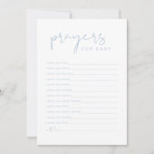 LEAH Vibrant Pastel Blue Prayers voor Baby Kaart (Voorkant)
