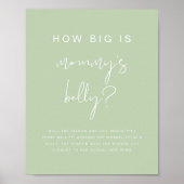 LEAH Vibrant Pastel Hoe groot is haar Belly Game Poster (Voorkant)