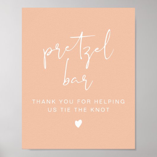 LEAH Vibrant Pastel Oranje Plezel-borden Poster (Voorkant)