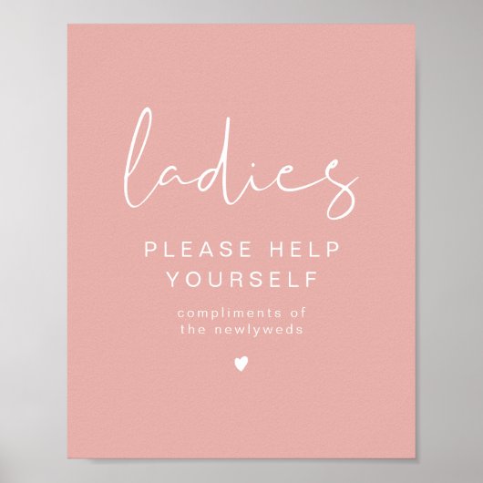 LEAH Vibrant Pastel Roze Dames in de badkamer Poster (Voorkant)