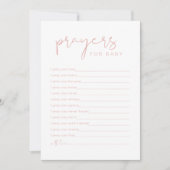 LEAH Vibrant Pastel Roze gebeden voor Baby Kaart (Voorkant)