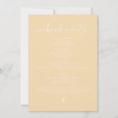 LEAH Vibrant Pastel Spring Cute Birthday Itinerary Kaart (Achterkant)