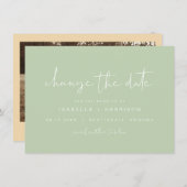 LEAH Vibrant Pastel Spring Photo Change the Date Kaart (Voorkant / Achterkant)