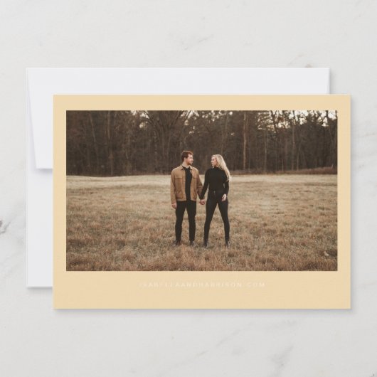 LEAH Vibrant Pastel Spring Photo Change the Date Kaart (Achterkant)