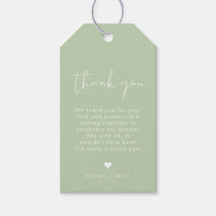 LEAH Vibrant Pastel Spring Wedding Favor Tag Cadeaulabel