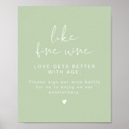 LEAH Vibrant Pastel Wine Weddenschap Poster