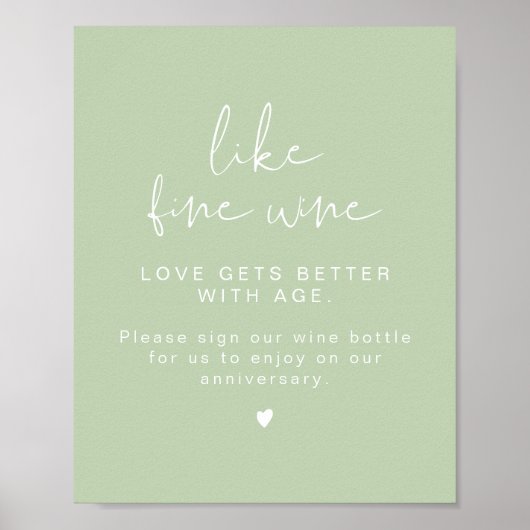 LEAH Vibrant Pastel Wine Weddenschap Poster (Voorkant)