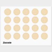LEAH Vibrant Pastel Yellow Altijd weddenschap Ronde Sticker (Vel)
