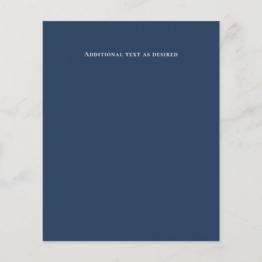 LeahG BEGROTING sparen de Datum Blauwe Floral Wate (Achterkant)