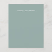 LeahG BEGROTING sparen de Datum Blauwe Sage Floral (Achterkant)