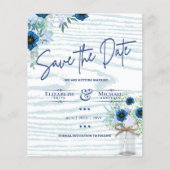 LeahG BEGROTING sparen de Datum Blauwe Sage Floral (Voorkant)