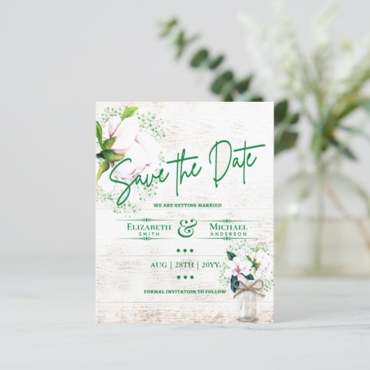 LeahG BEGROTING sparen de Datum Rustige Magnolias (Staand voorkant)