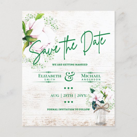 LeahG BEGROTING sparen de Datum Rustige Magnolias (Voorkant)