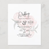 LeahG Blush Pink Floral OVERLAY Text Wedding (Voorkant)