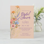 LeahG Boho Bloem Lente Zomer Bloemenshow Kaart (Staand voorkant)