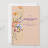 LeahG Boho Bloem Lente Zomer Bloemenshow Kaart (Achterkant)