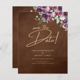 LeahG Brown Berry Plum Paars Wedding Herfst Winter