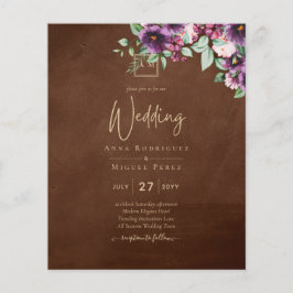 LeahG Brown Berry Plum Paars Wedding Herfst Winter