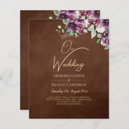 LeahG Brown Berry Plum Paars Wedding Herfst Winter