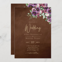 LeahG Brown Berry Plum Paars Wedding Herfst Winter