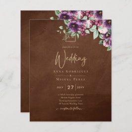 LeahG Brown Bes Berry Paars Bruiloft Herfst Winter