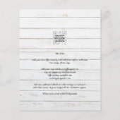 LeahG BUDGET Baby's adem FOTO OVERLAY Trouwfeest Flyer (Achterkant)