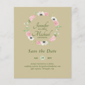 LeahG BUDGET Bespaar data Blauwe bloemenkrans (Voorkant)